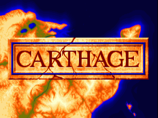 Carthage title screen for Amiga